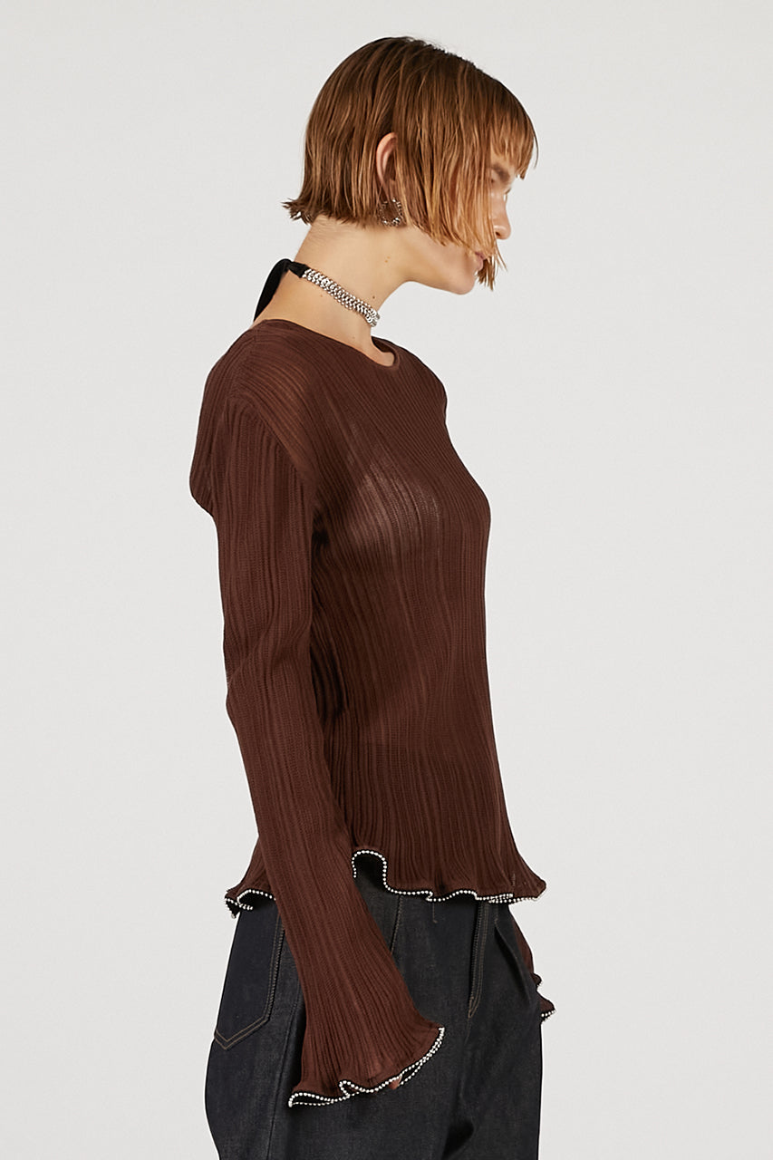 Beaded Hem Top