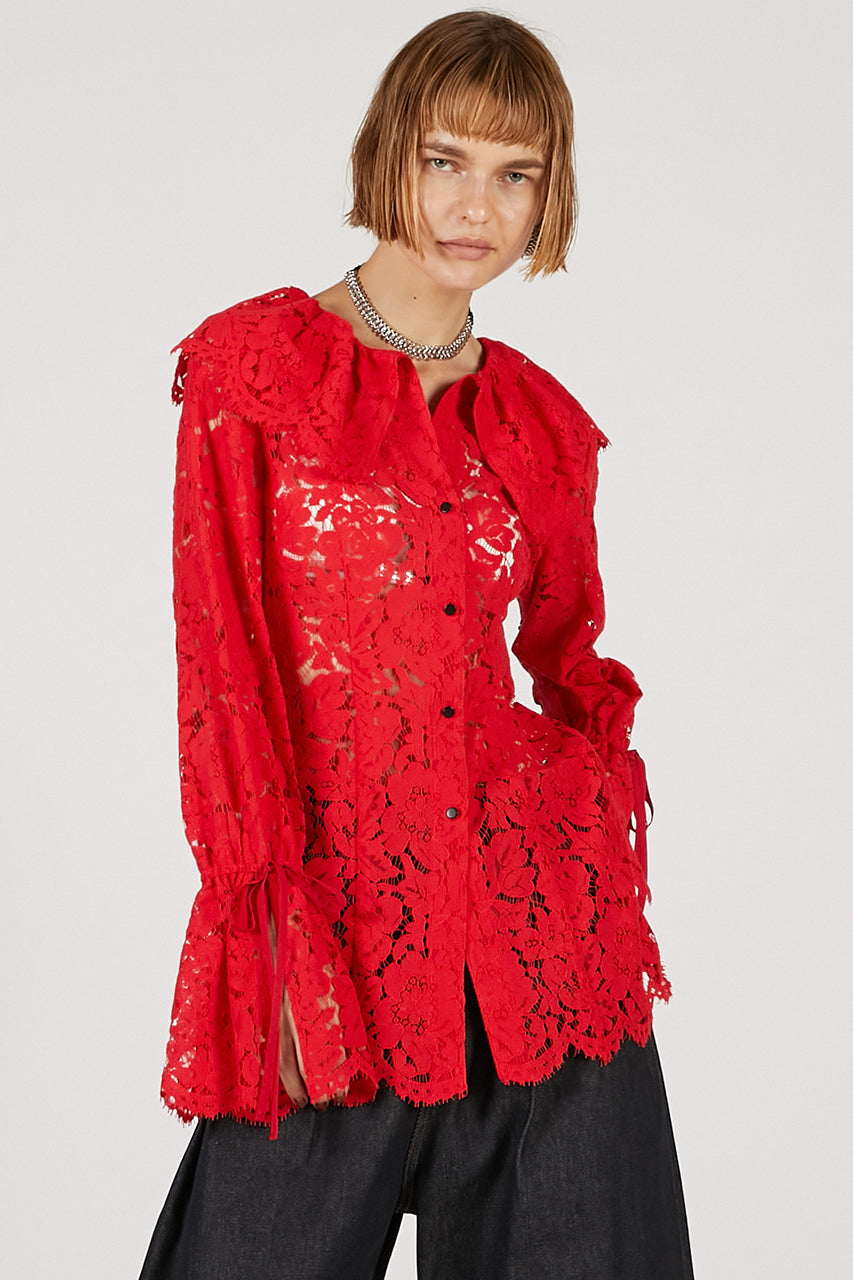 Scallop Lace Blouse