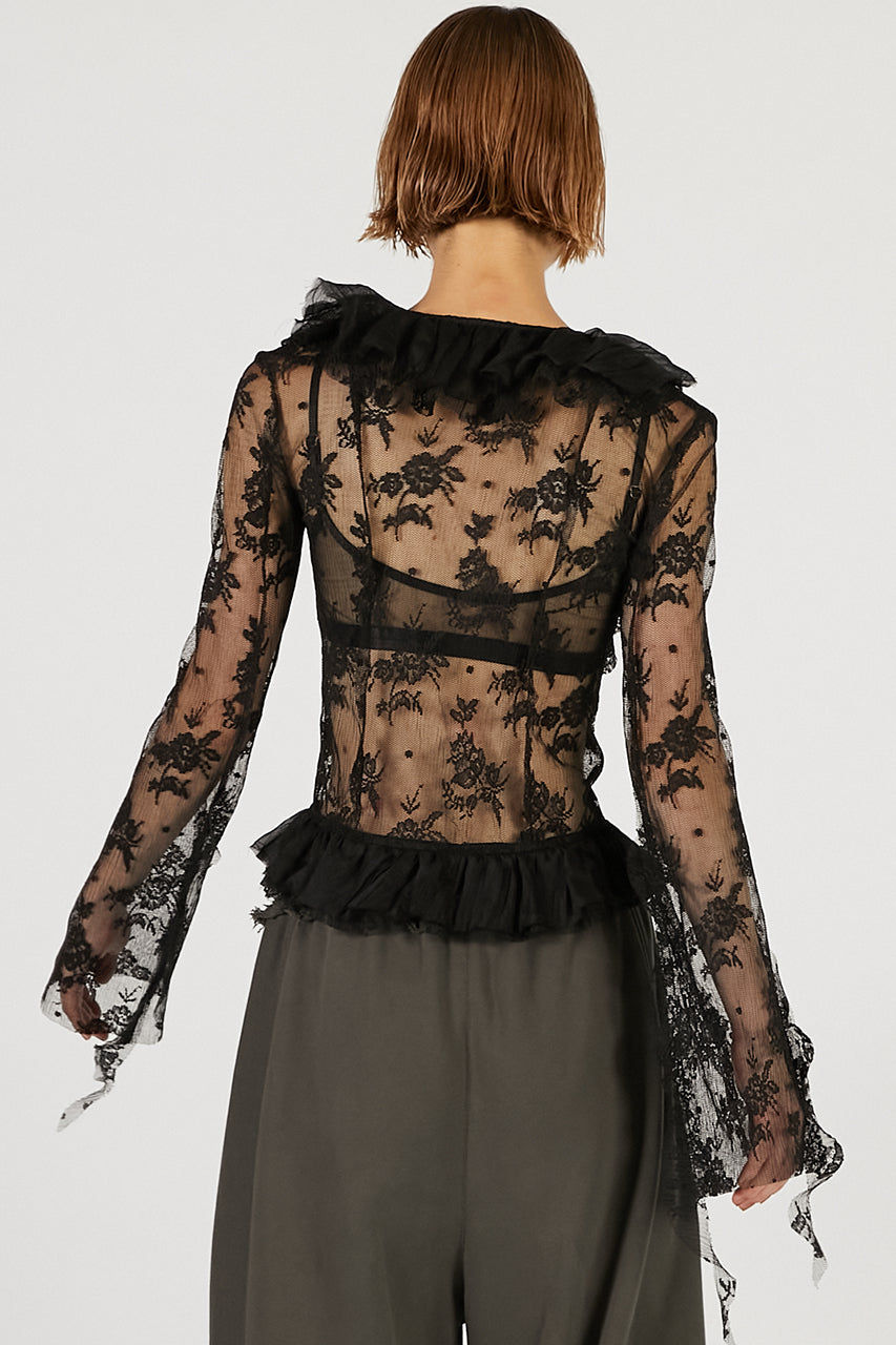 Lace Ruffled Blouse