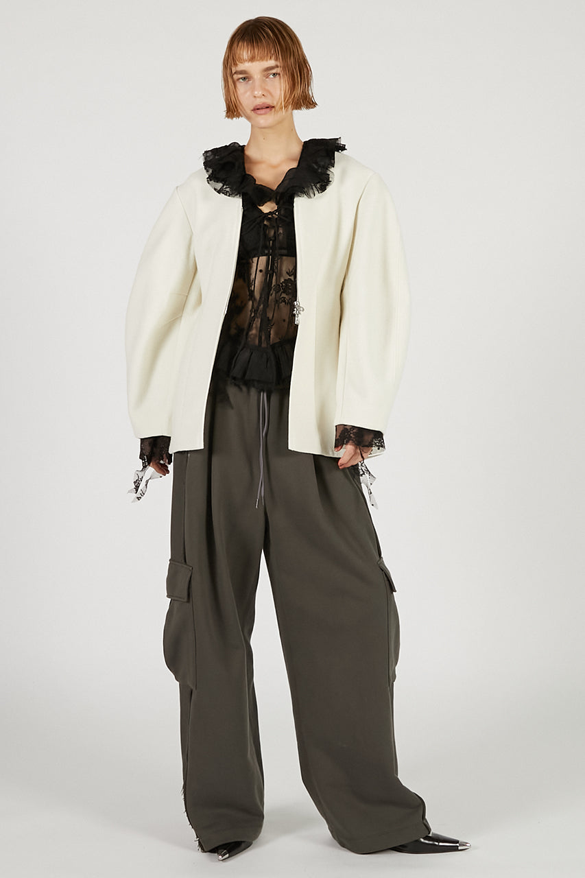 Lace Ruffled Blouse