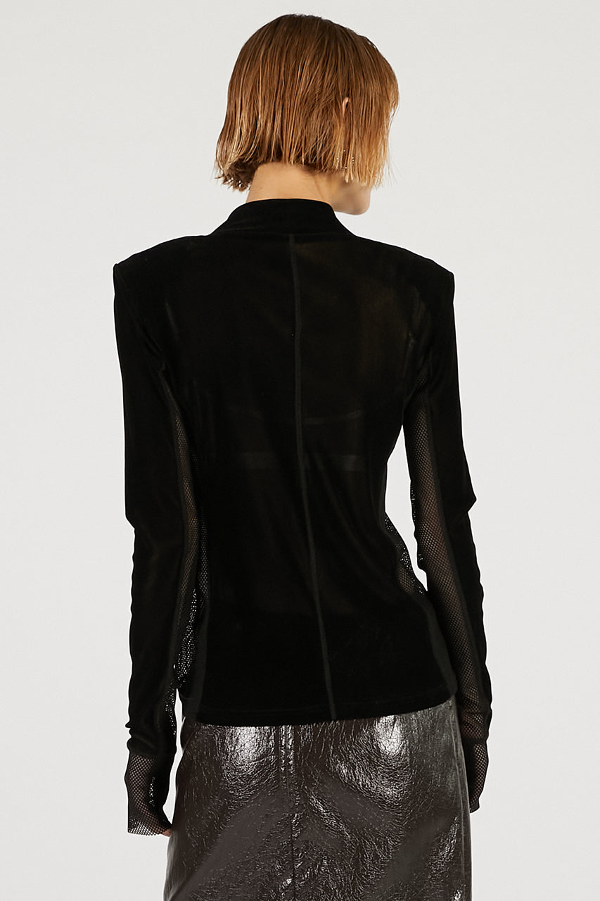 Velour Turtleneck Top - 2025 AUTUMN