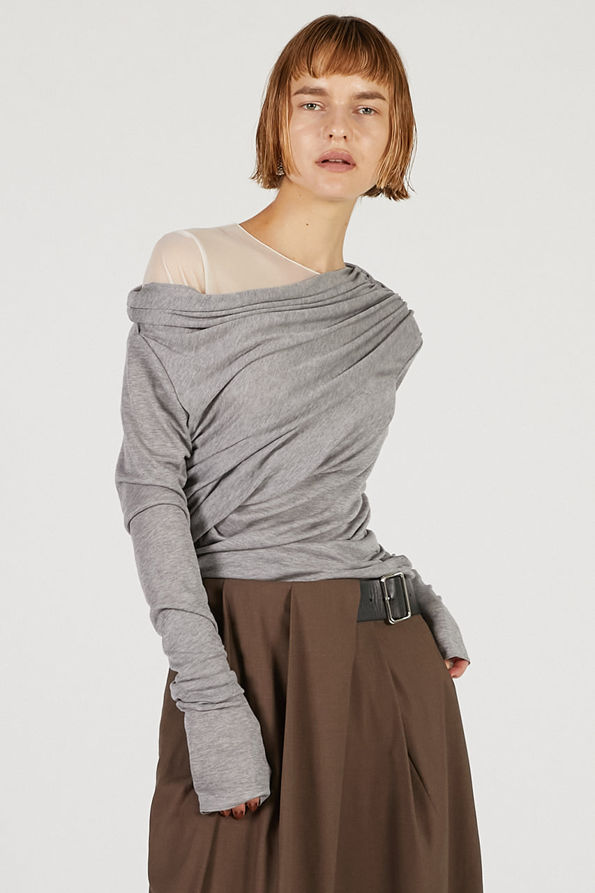 Wool Blend Jersey Top - 2025 AUTUMN