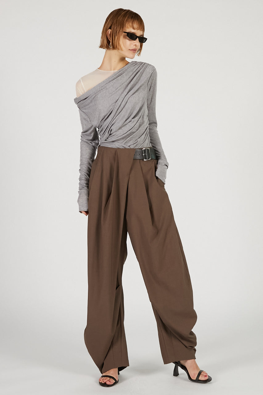 Wool Blend Jersey Top - 2025 AUTUMN
