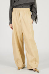 Faux Leather Jogger Pants