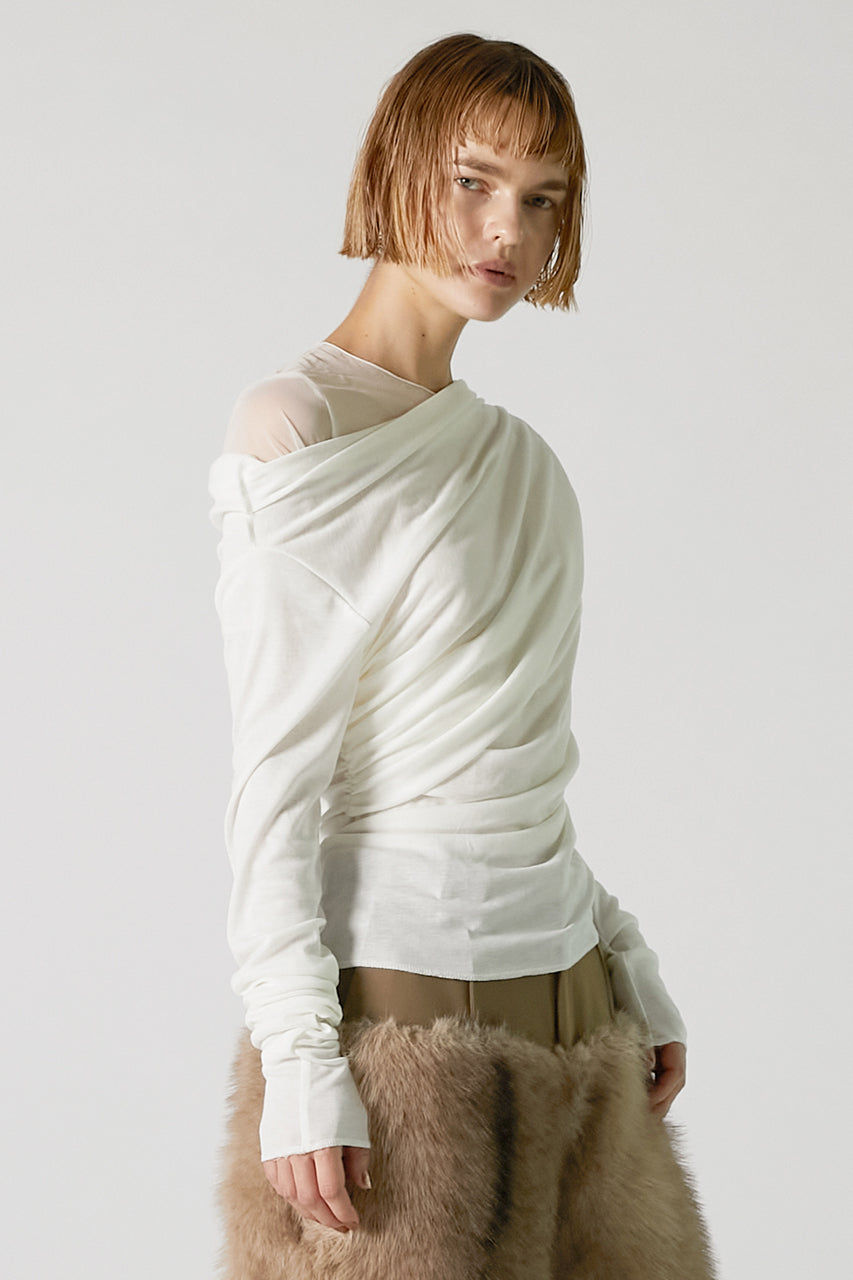 Wool Blend Jersey Top - 2025 AUTUMN