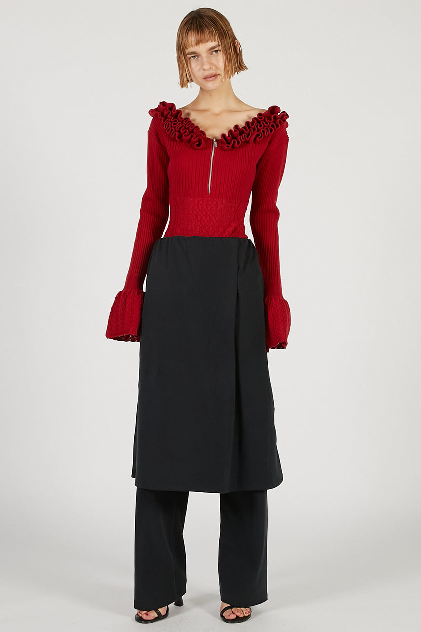 Frill Knit Bodysuit - 2025 AUTUMN