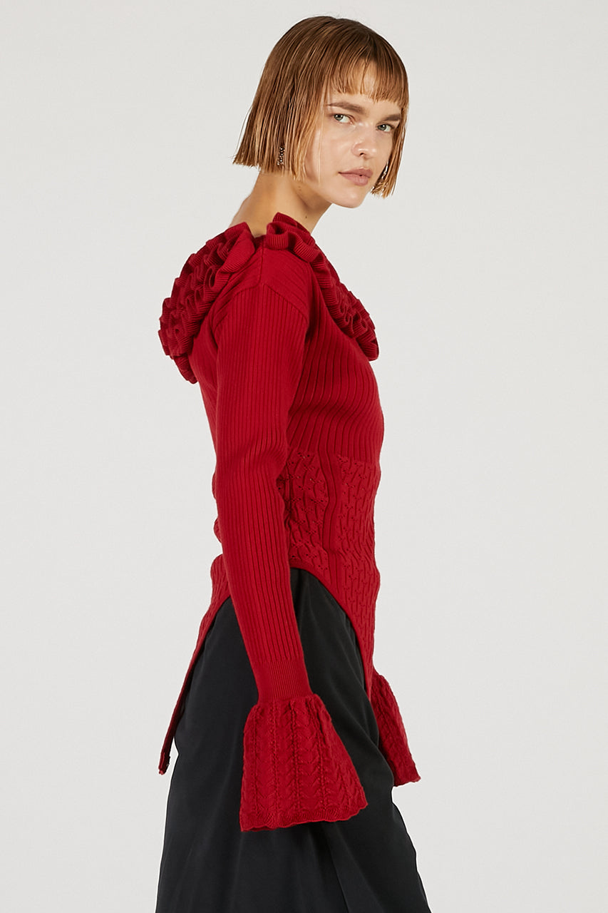 Frill Knit Bodysuit - 2025 AUTUMN