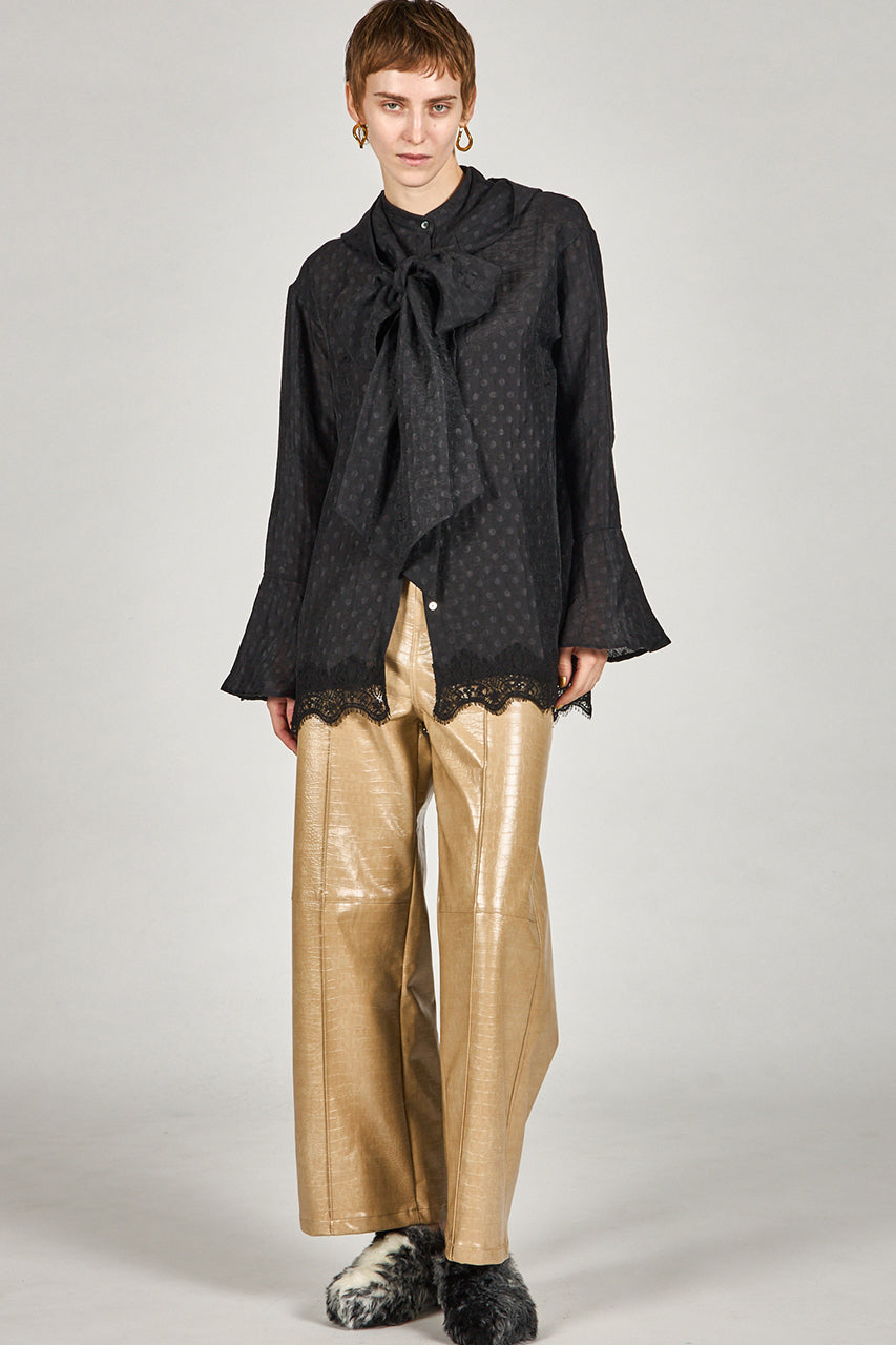 Bow tie shirt - 2025 AUTUMN