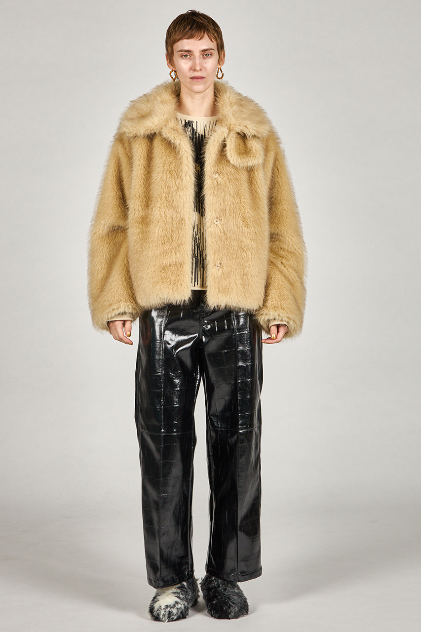 Faux Fur Short Coat - 2025 WINTER