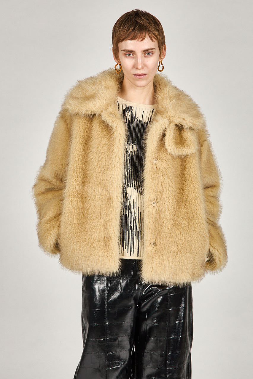 Faux Fur Short Coat - 2025 WINTER