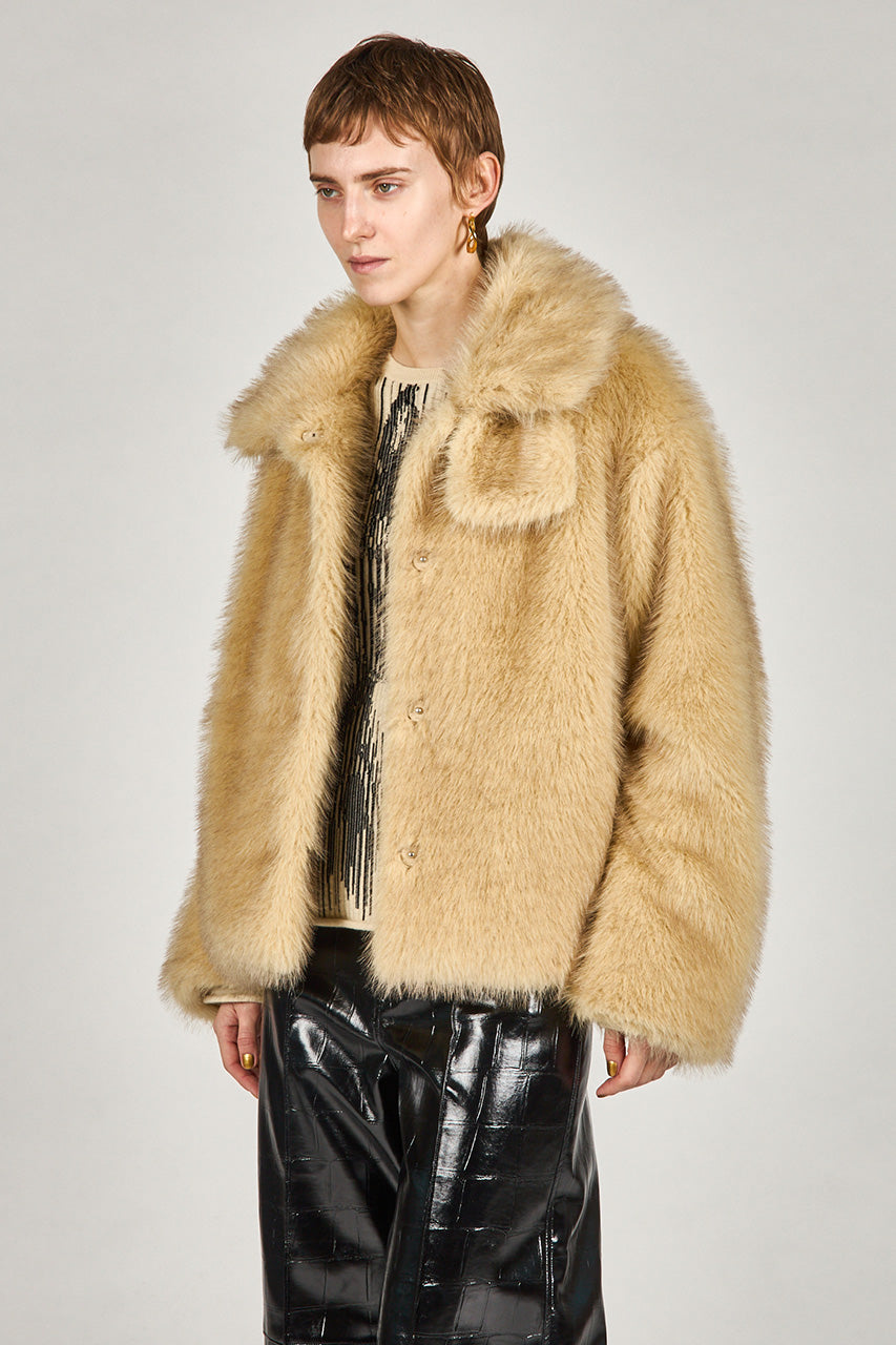 Faux Fur Short Coat - 2025 WINTER