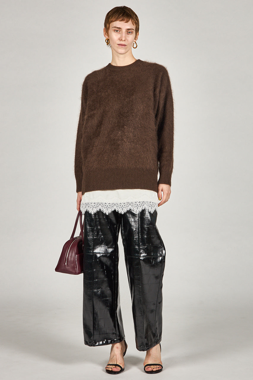 Synthetic Leather Press Pants - 2025 WINTER