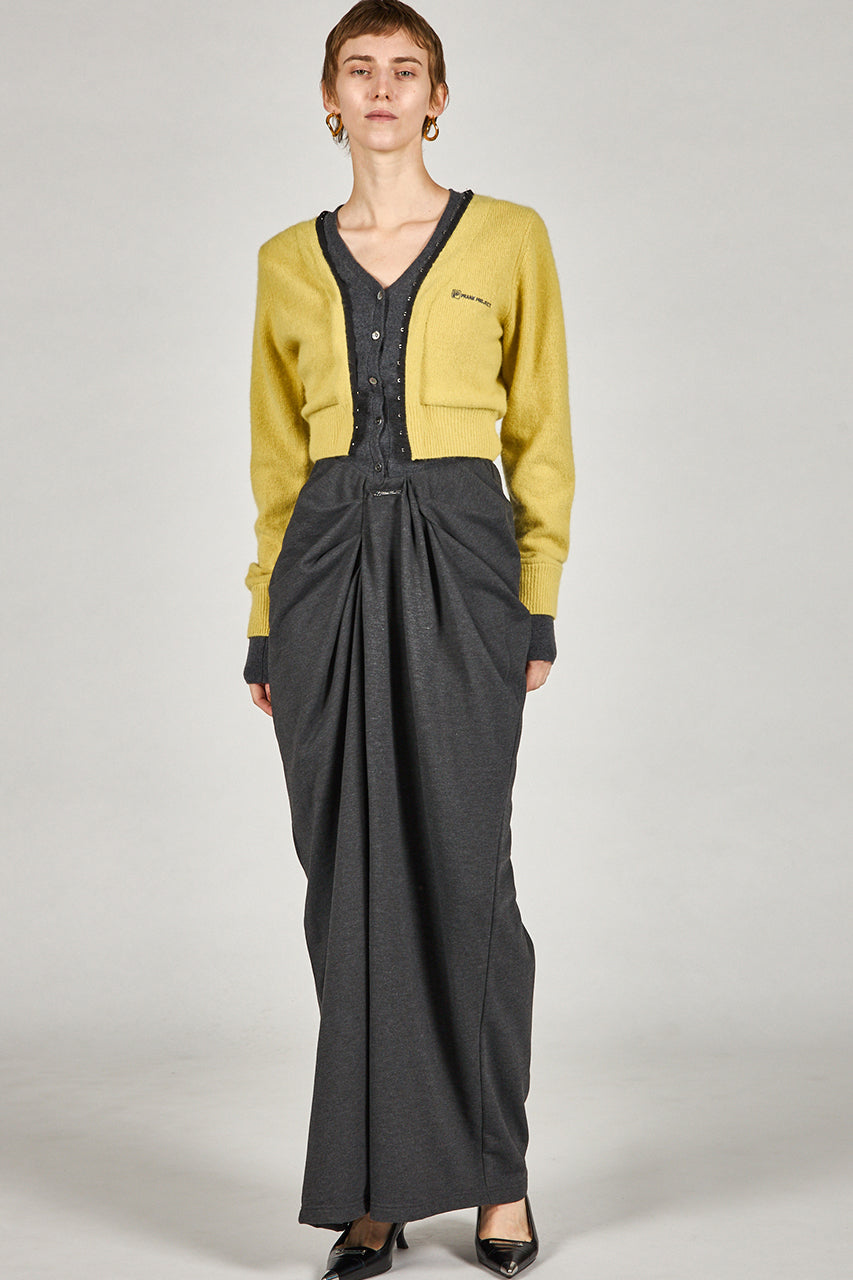 V-Neck Layered Cardigan - 2025 AUTUMN