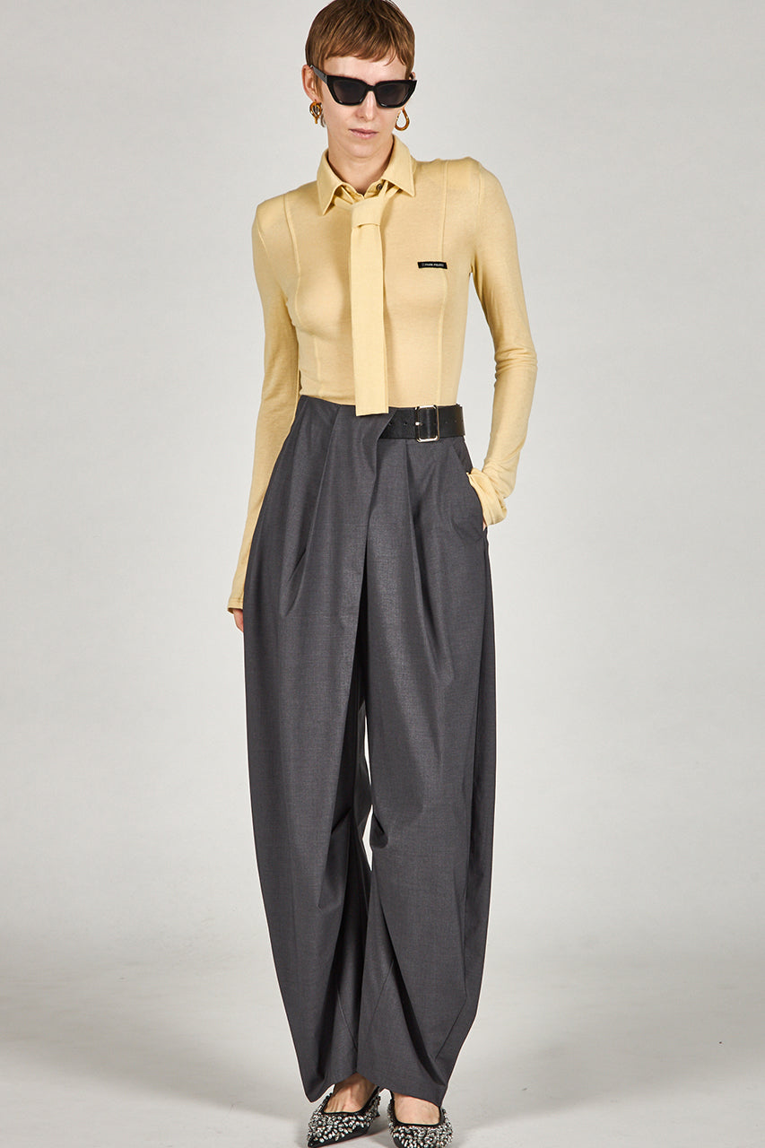 Asymmetrical Belt Pants - PRE ORDER