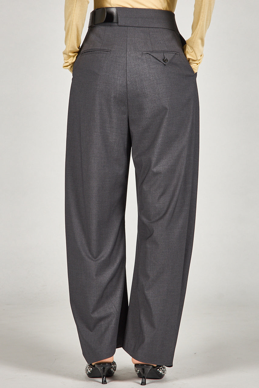 Asymmetrical Belt Pants - PRE ORDER