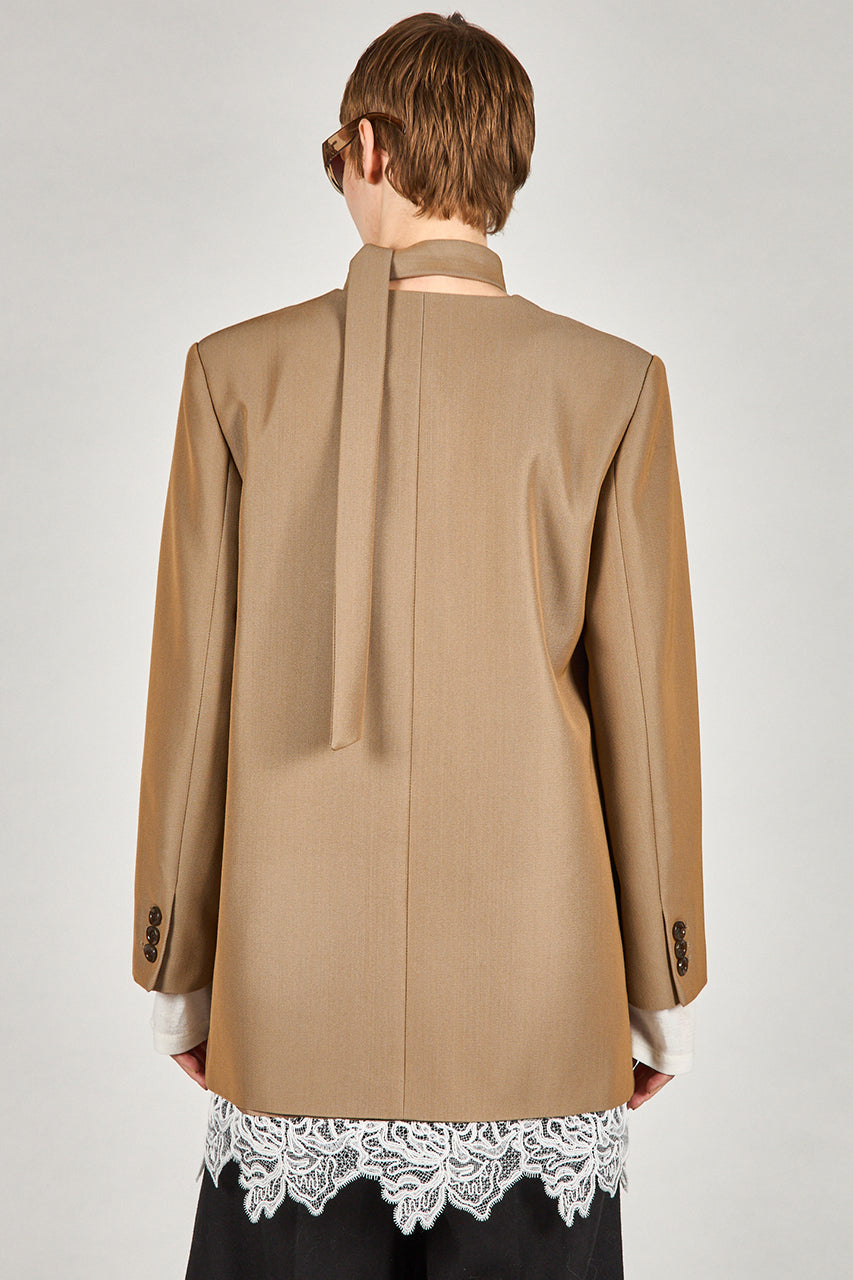 Grand Pianist Wool No-Collar Jacket - 2025 AUTUMN