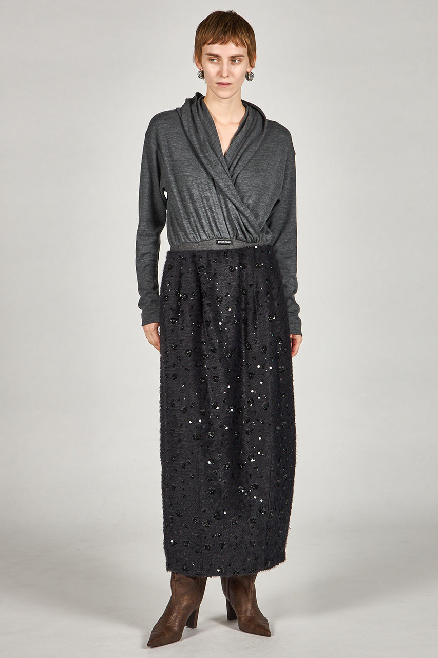 2-Way Shaggy Balloon Skirt