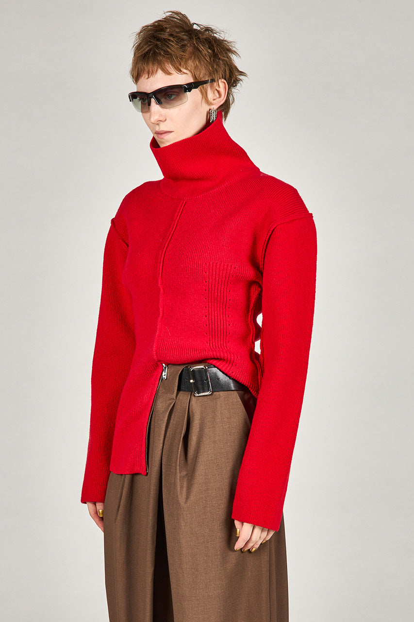 Heavy Turtleneck Knit Tunic