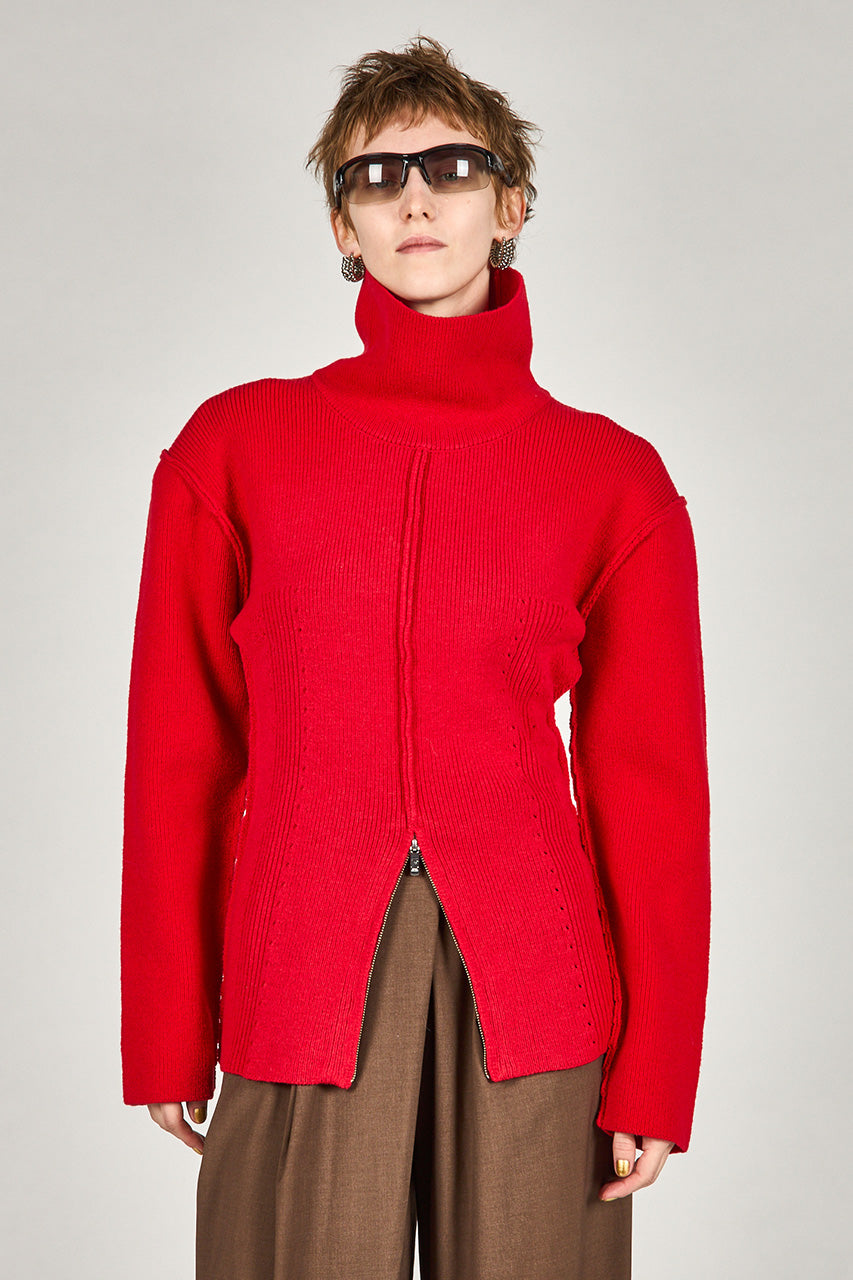 Heavy Turtleneck Knit Tunic