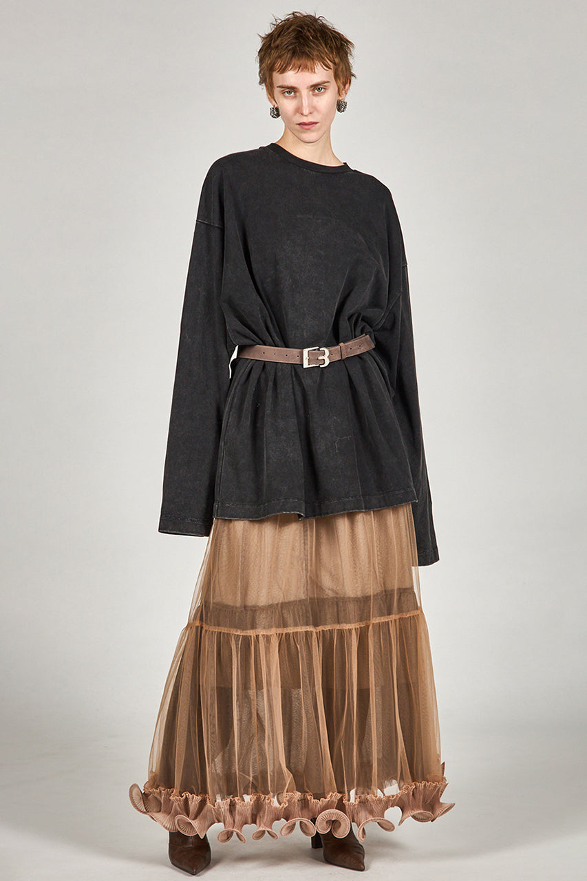 Ruffle Hem Tulle Skirt - SALE