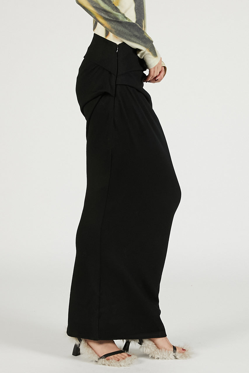 Wool Skirt Black