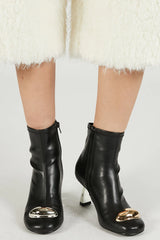 Metal Heel Stretch Short Boots - 2025 WINTER