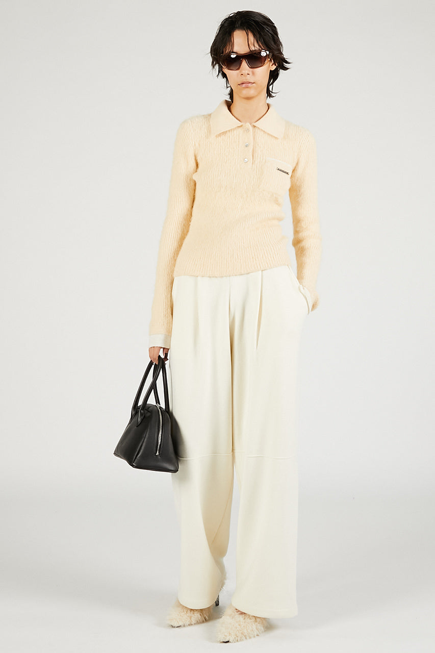 Fluffy Knit Polo - 2025 WINTER