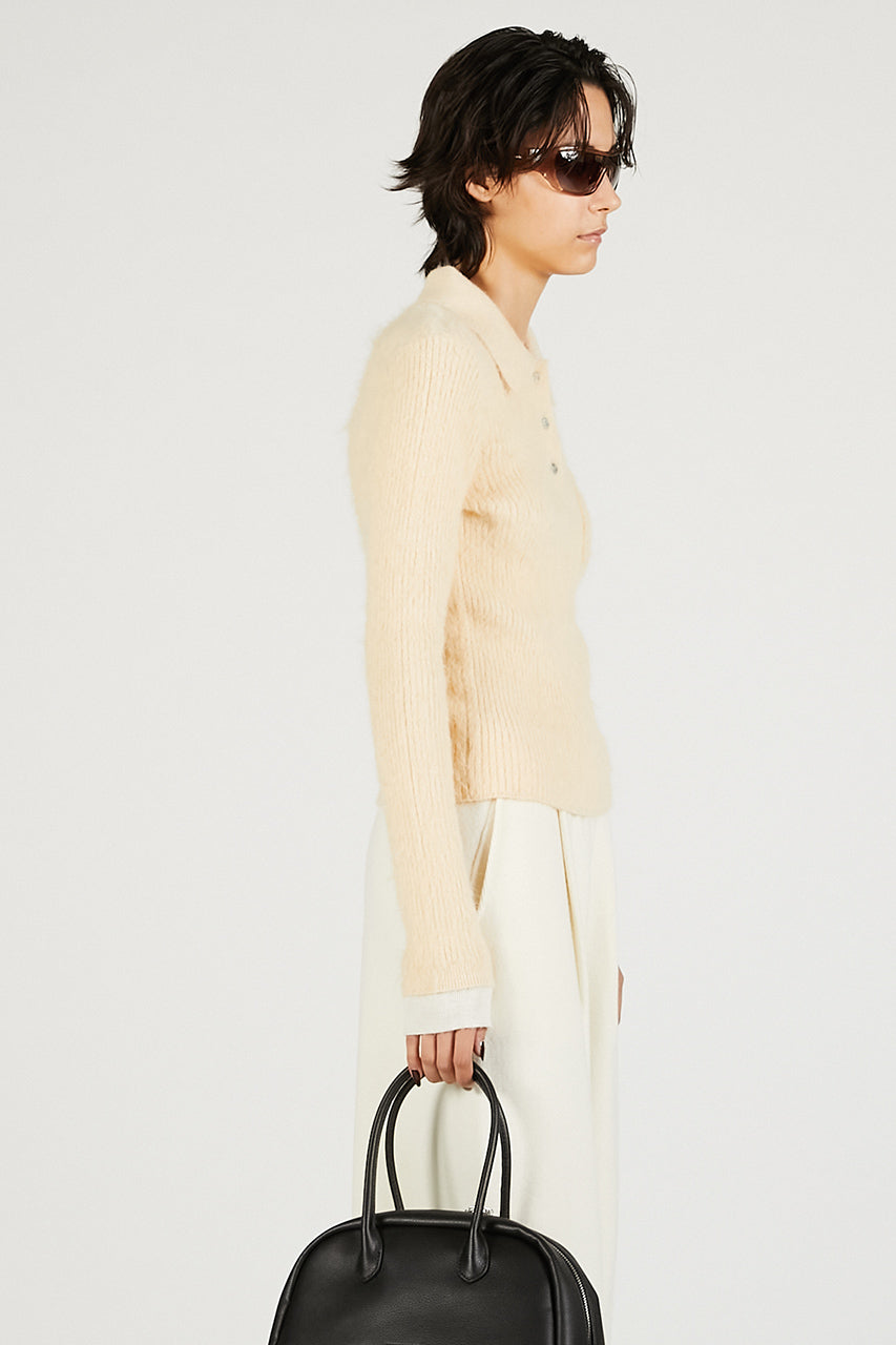 Fluffy Knit Polo - 2025 WINTER