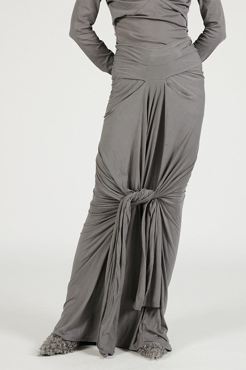Lumiere Scarf Skirt Deep Grey