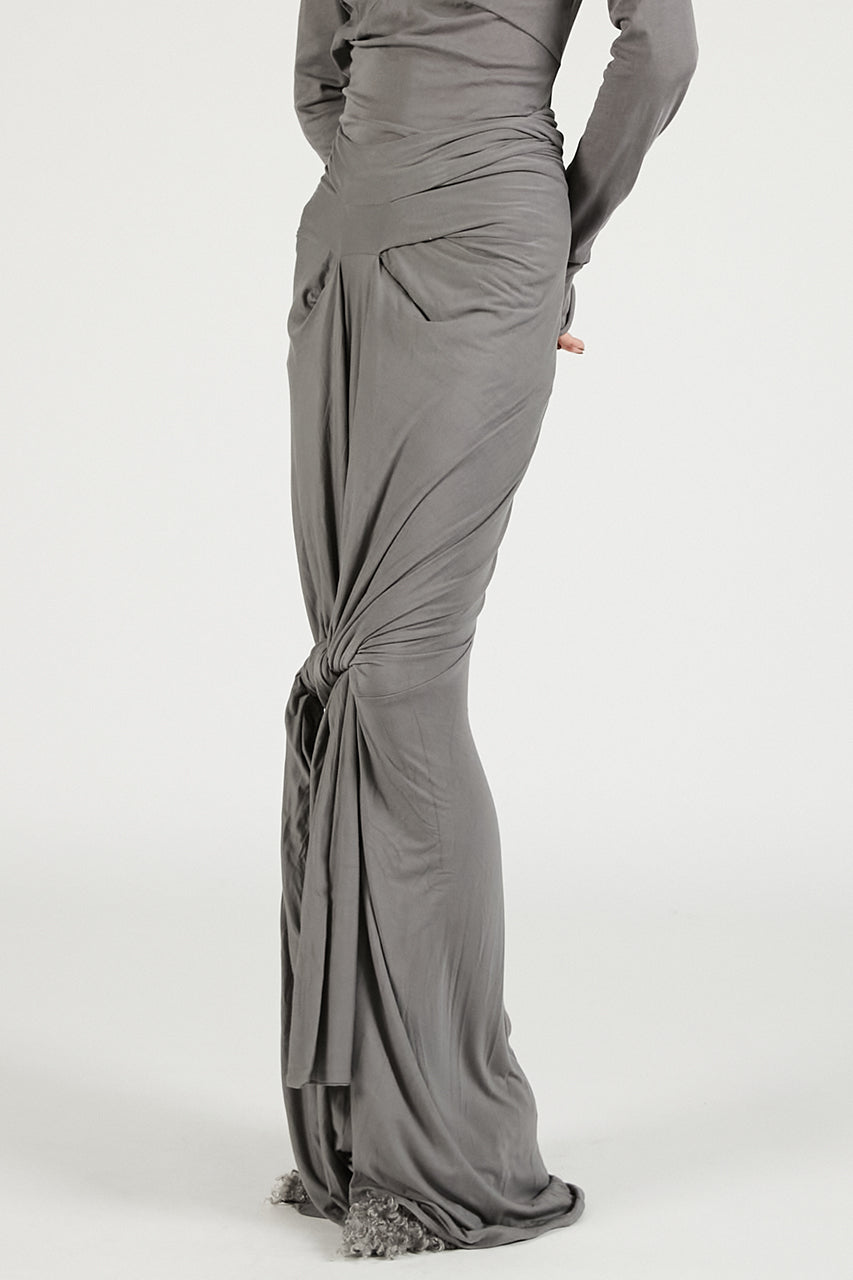 Lumiere Scarf Skirt Deep Grey