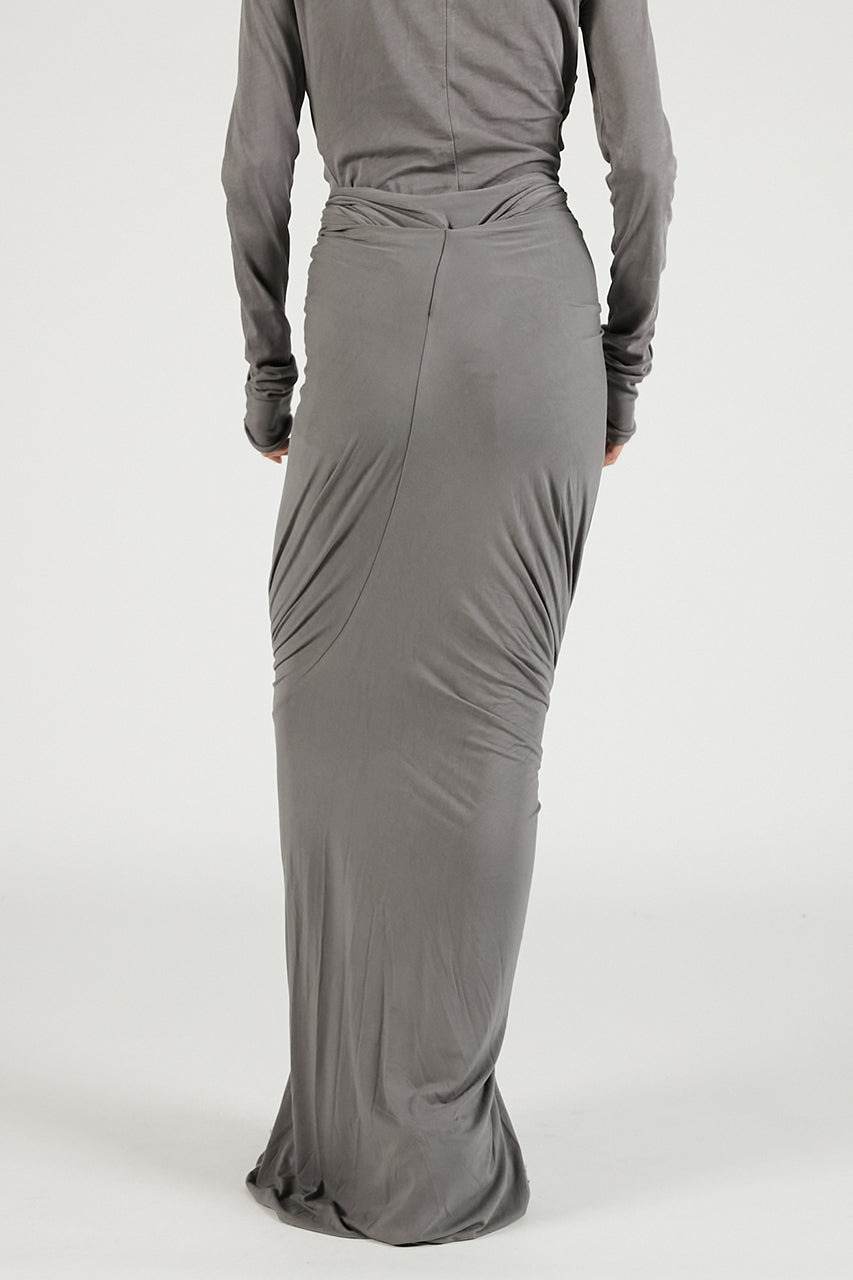 Lumiere Scarf Skirt Deep Grey