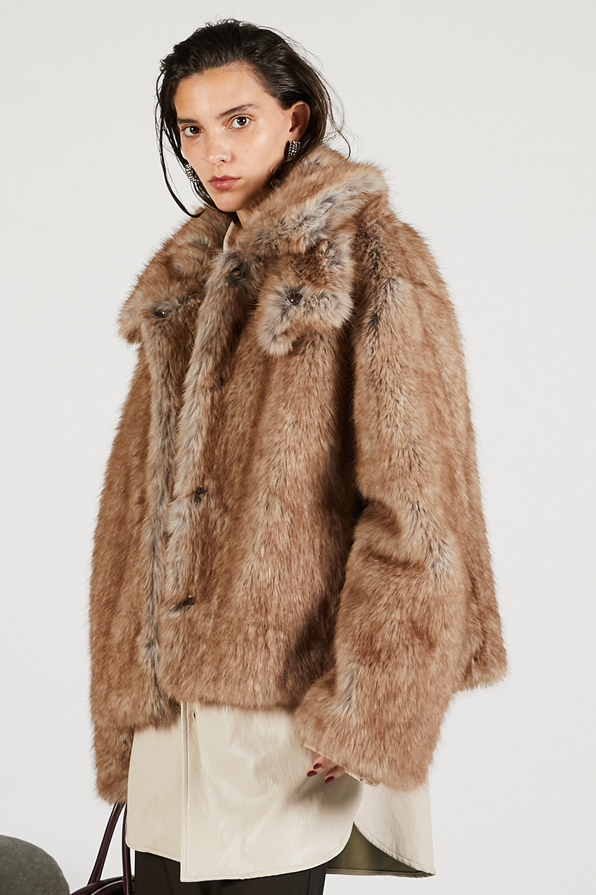 Faux Fur Short Coat - 2025 WINTER