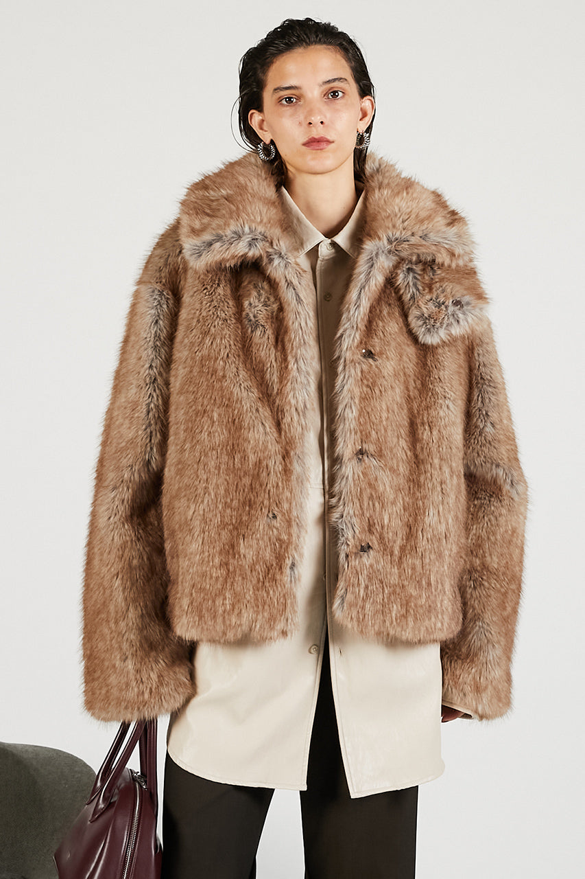 Faux Fur Short Coat - 2025 WINTER