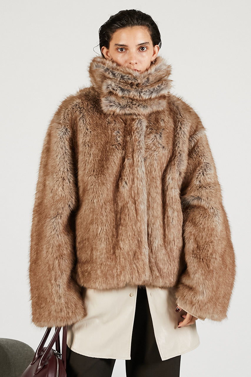Faux Fur Short Coat - 2025 WINTER