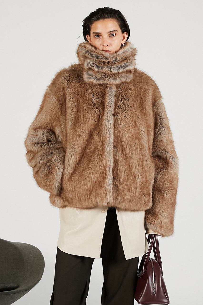 Faux Fur Short Coat - 2025 WINTER