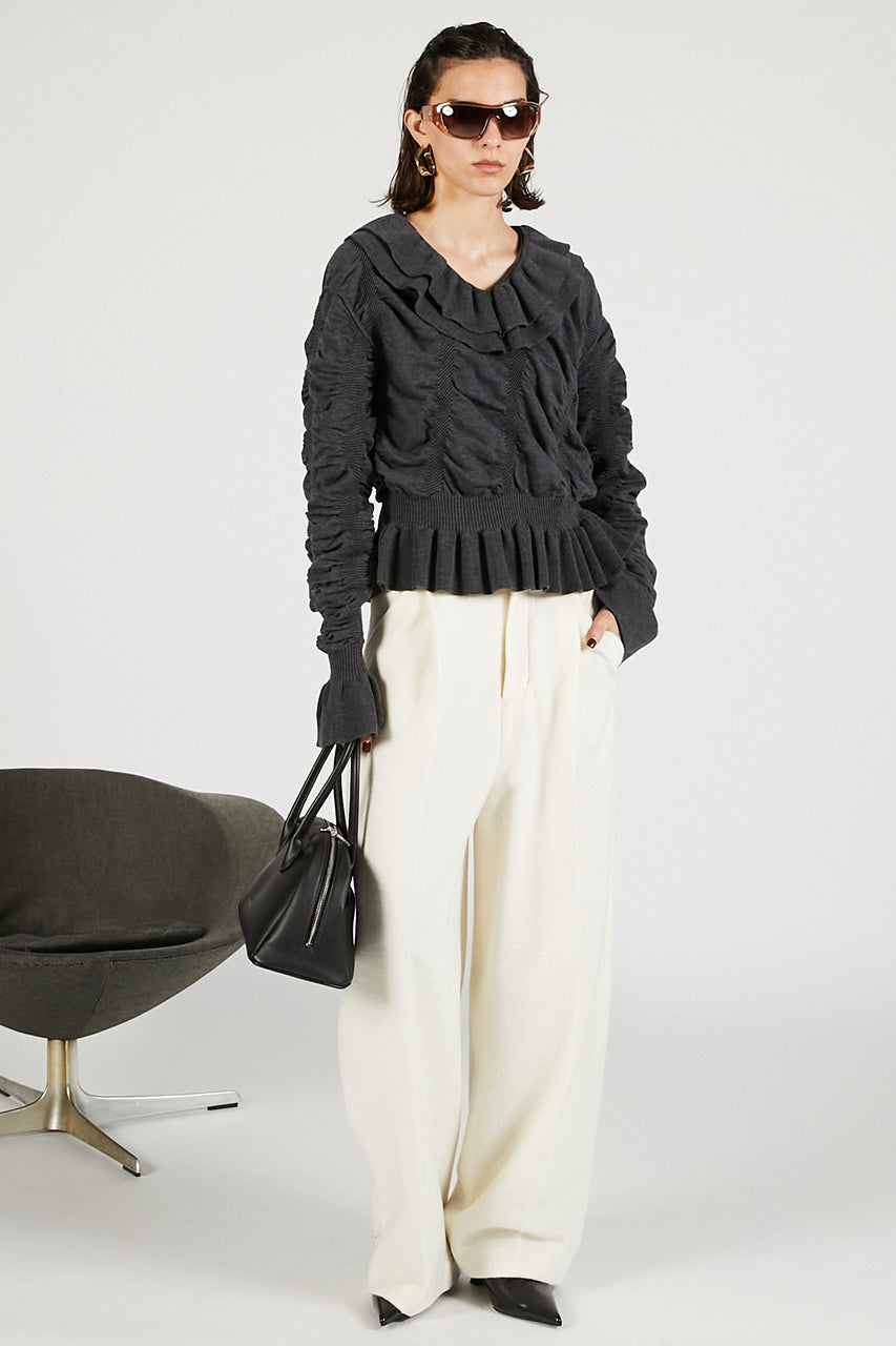 Sharling Ruffled Knit - 2025 WINTER