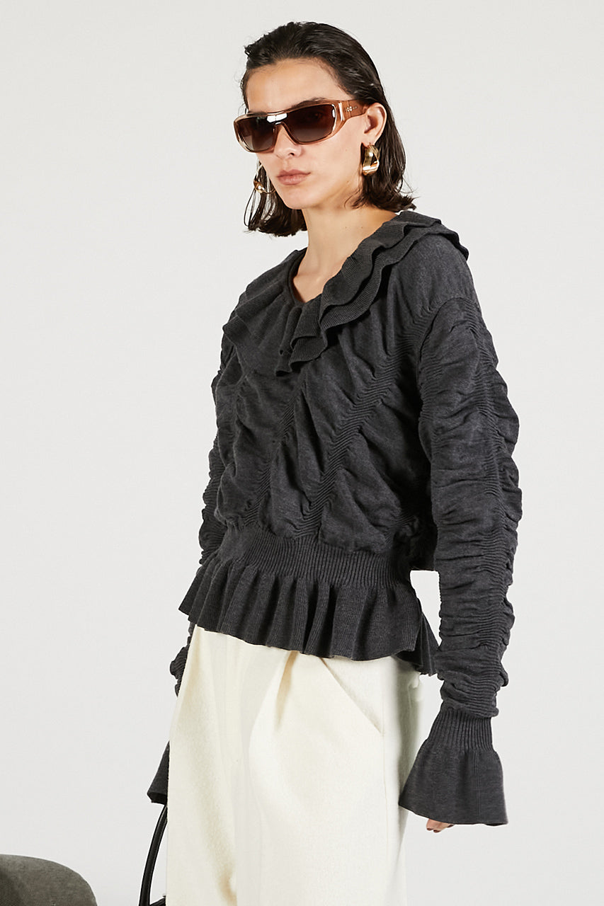 Sharling Ruffled Knit - 2025 WINTER