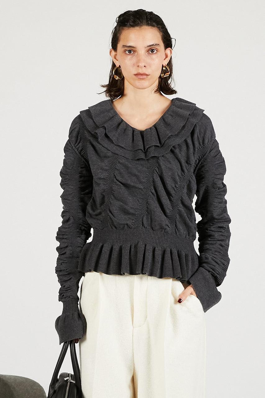 Sharling Ruffled Knit - 2025 WINTER
