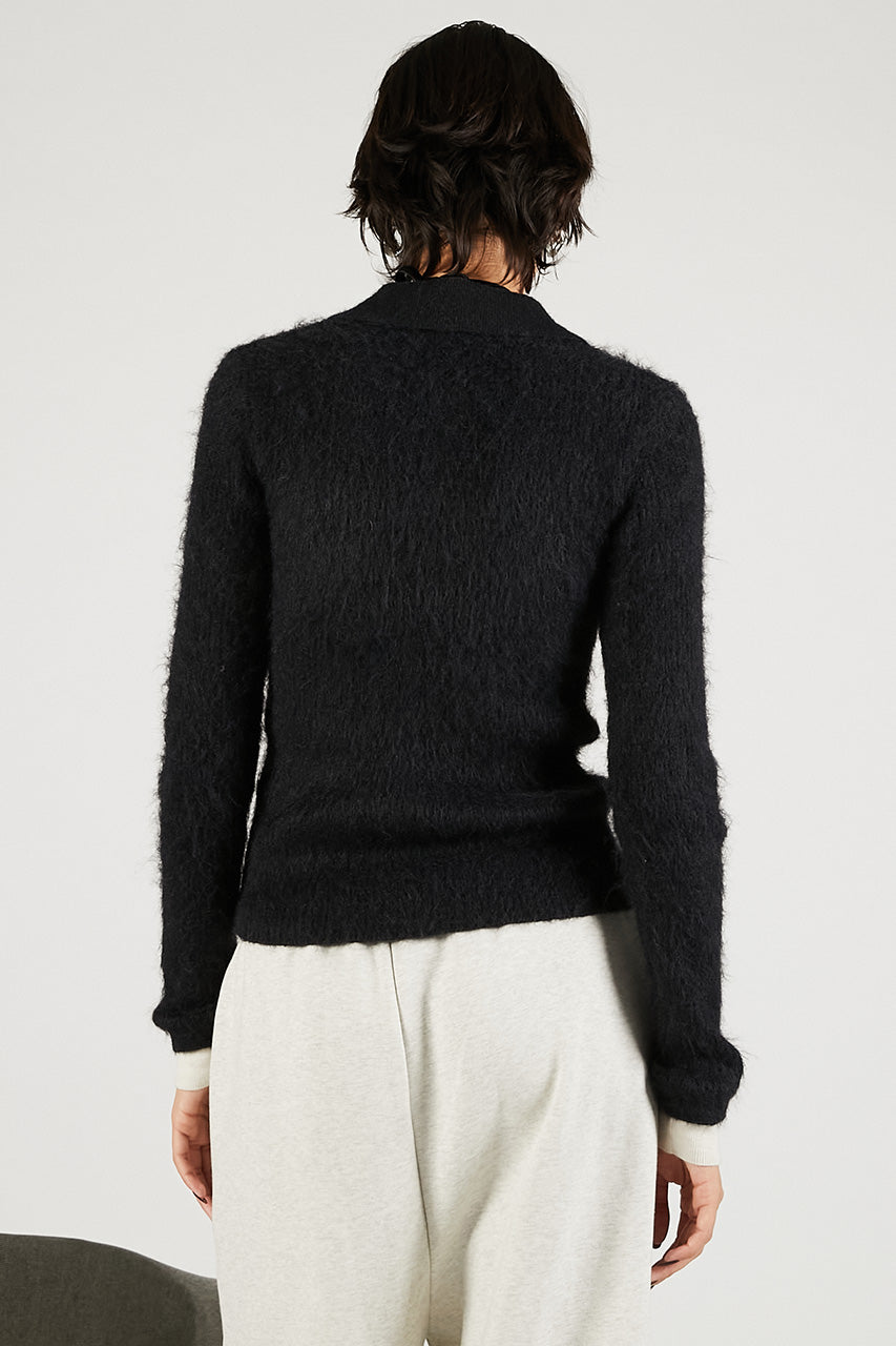 Fluffy Knit Polo - 2025 WINTER