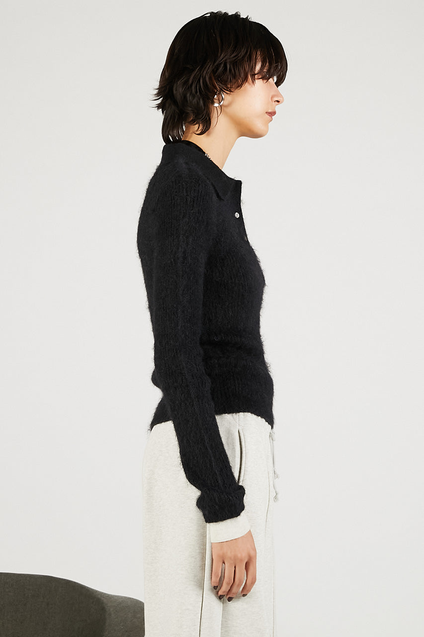 Fluffy Knit Polo - 2025 WINTER