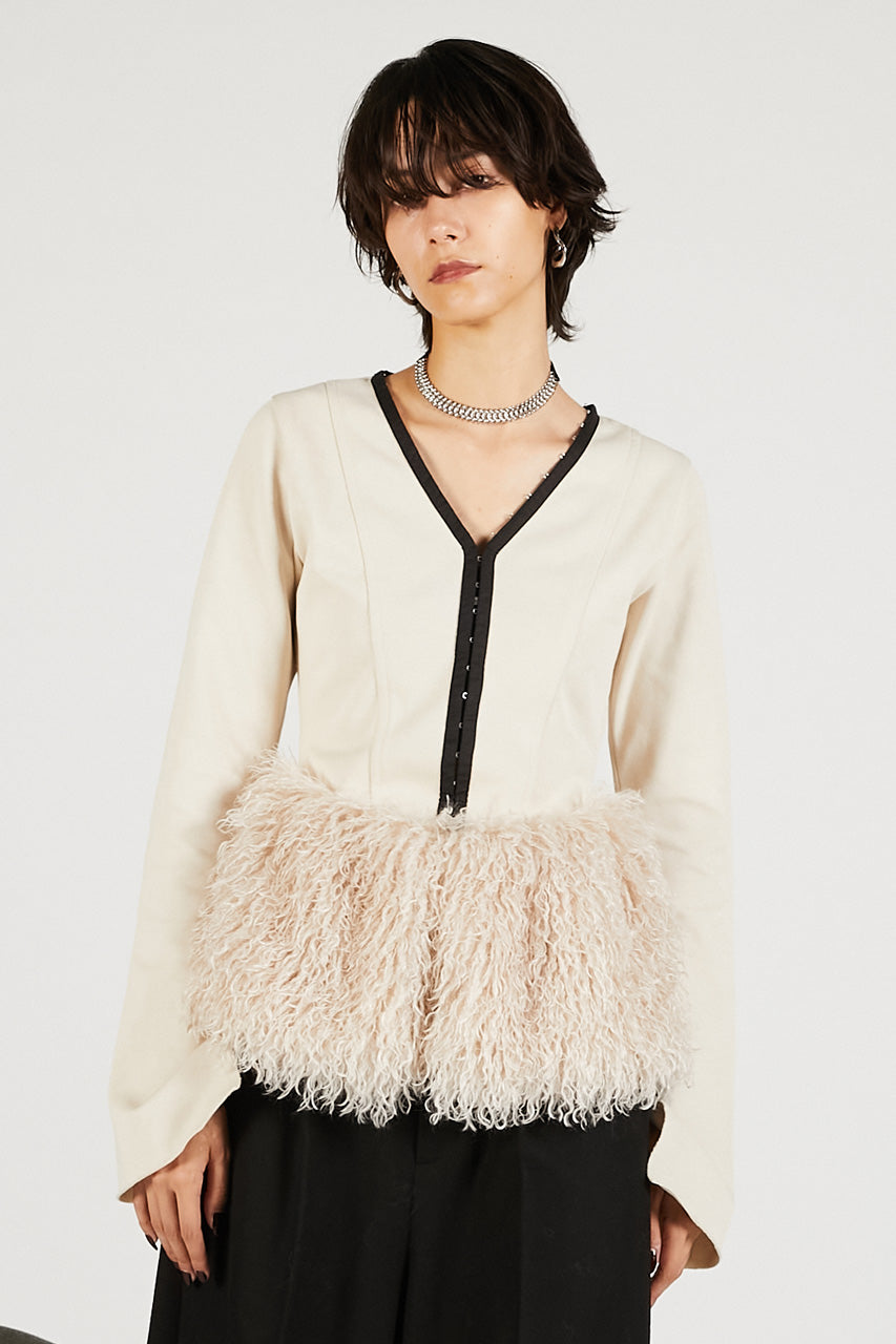 Far Hem Hook Eye Top