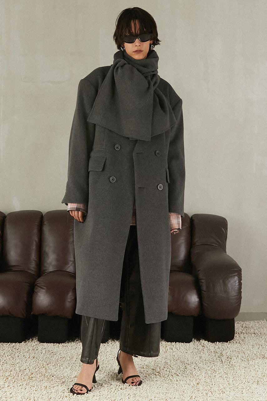 Coat with Muffler - 2025 WINTER