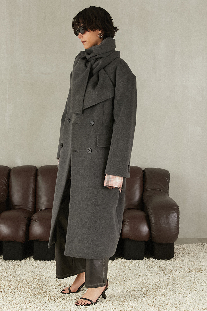 Coat with Muffler - 2025 WINTER