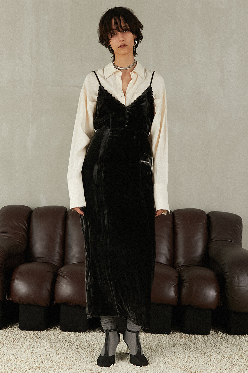 2-Way Velour Camisole Dress
