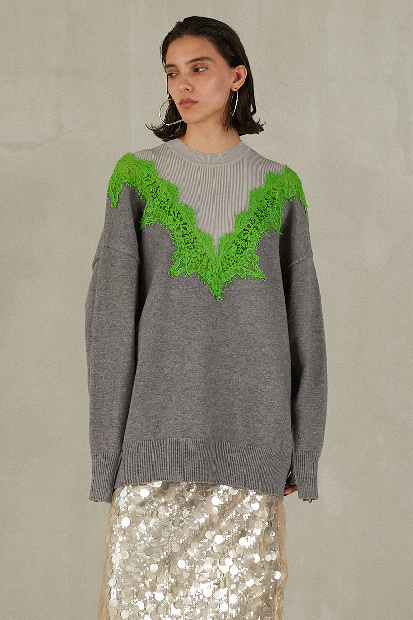 Lace-Line Over-Knit - 2025 WINTER