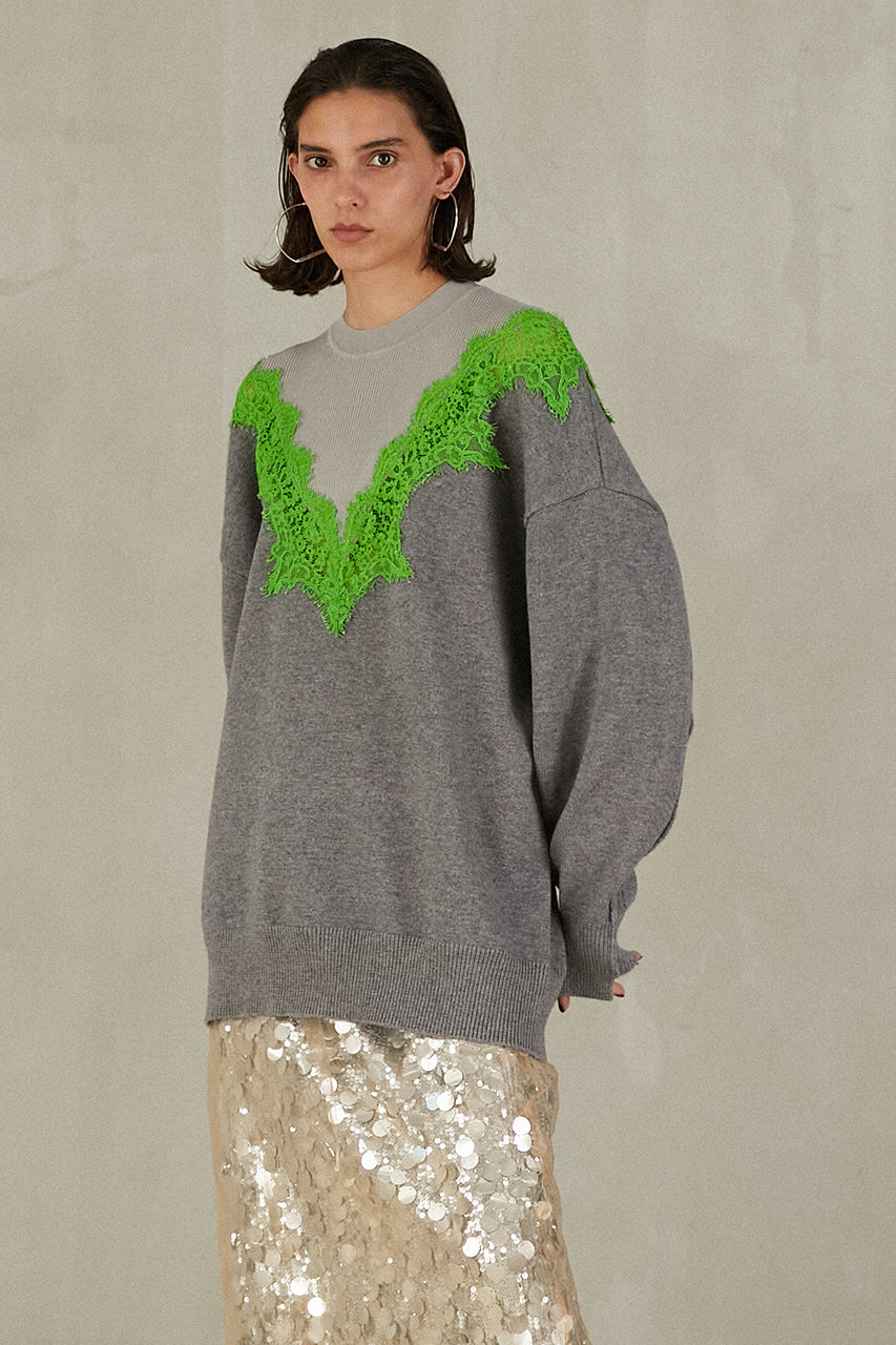 Lace-Line Over-Knit - 2025 WINTER