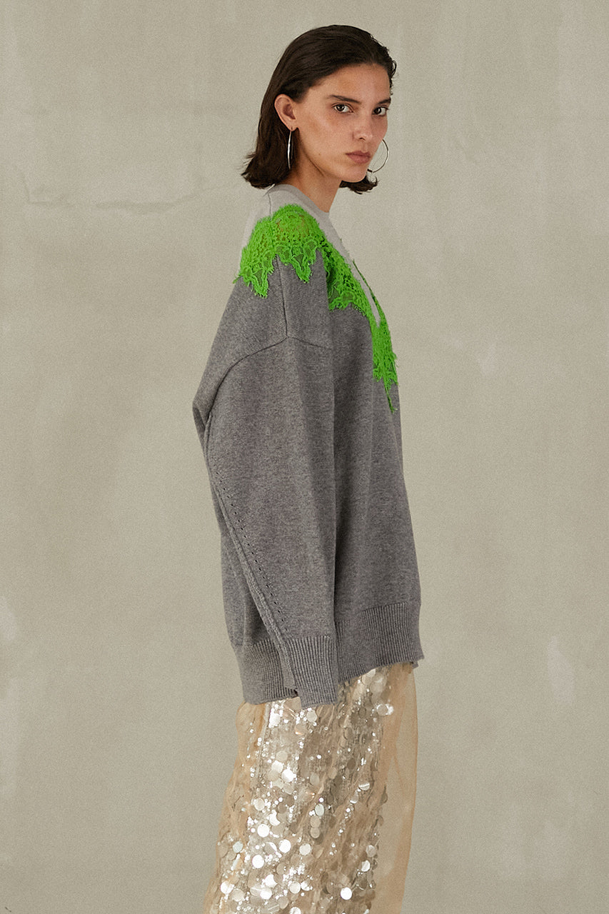 Lace-Line Over-Knit - 2025 WINTER