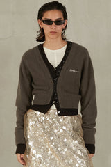 V-Neck Layered Cardigan