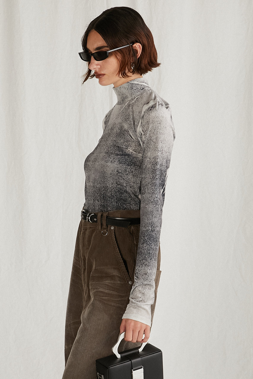 Velor Printed Top - SALE