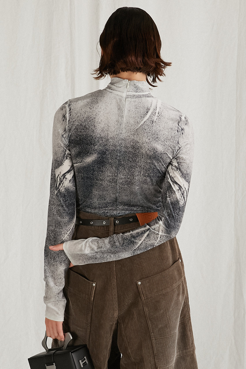 Velor Printed Top - SALE